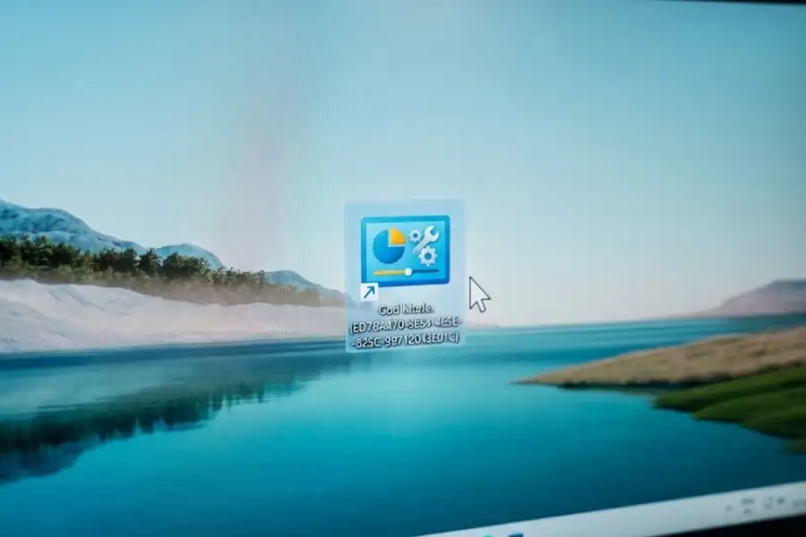 God Mode folder with Control Panel icon on Windows 11 desktop