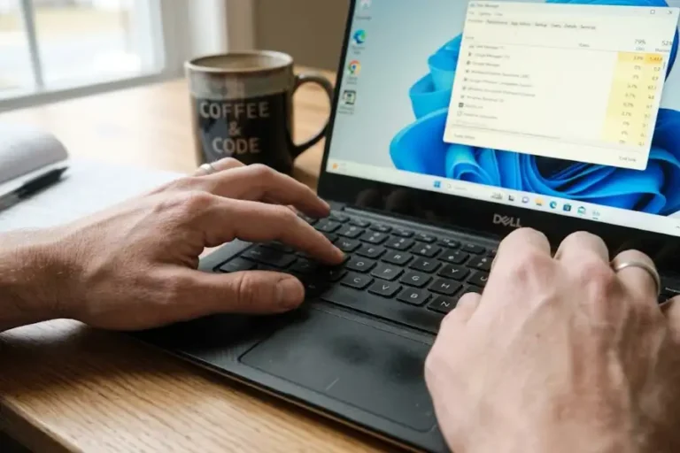 Task Manager Keyboard Shortcut: Every Method for Windows, Mac and Chromebook 11 Close up of hands pressing Ctrl Shift Esc keyboard shortcut to open Task Manager on a laptop